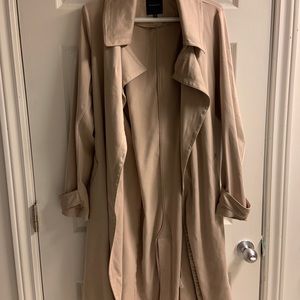 Dynamite trench coat with belt